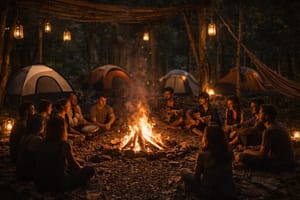 10 de abril "Noche de fogata"