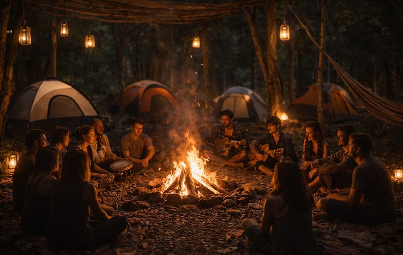 10 de abril "Noche de fogata"